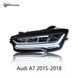Передние лед фары для Audi A7 2015-2018 г.в. Ауди А7, Audi, Альтернативная оптика, A7, Новое, На штатные места
