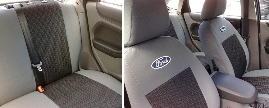 Чехлы на сидения Ford Conect без столиков c 2013 г.в. Форд Конект
