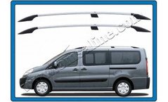 Продольные рейлинги с металической ножкой Citroen Jumpy 2007+ г.в.