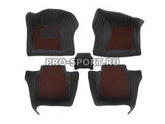 Коврики 3D VIP класса на липучках Audi A8L (Massage chair) `11+ г.в.