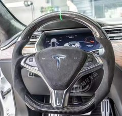 Спортивне кермо Tesla Model 3 Yoke X S Y, Деталі салону, Tesla, Натуральная кожа, Новое, На штатные места