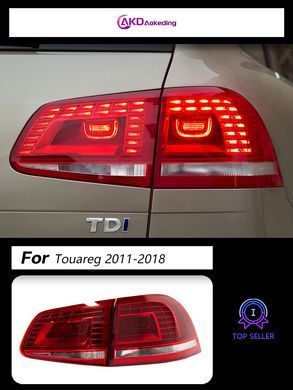 Задні тюнінг лед фонарі Volkswagen Touareg 2011-2018 р.в. Волксваген Туарег, Volkswagen, Альтернативная оптика, Touareg, Новое, На штатные места