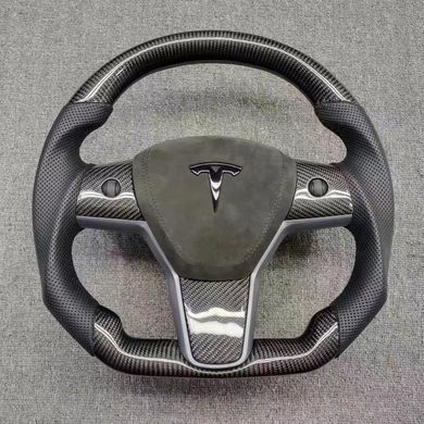 Спортивне кермо Tesla Model 3 Yoke X S Y, Деталі салону, Tesla, Натуральная кожа, Новое, На штатные места