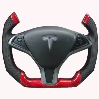 Спортивне кермо Tesla Model 3 Yoke X S Y, Деталі салону, Tesla, Натуральная кожа, Новое, На штатные места