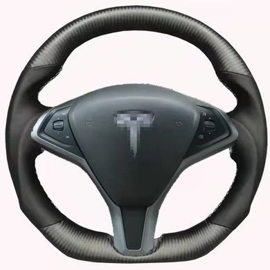 Спортивне кермо Tesla Model 3 Yoke X S Y, Деталі салону, Tesla, Натуральная кожа, Новое, На штатные места