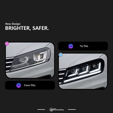 Передні лед фари для  Volkswagen Touareg 2015-2018 г.в. Туарег, Черный, Volkswagen, Альтернативная оптика, Touareg, Новое, TOUAREG (7P5) 2010-