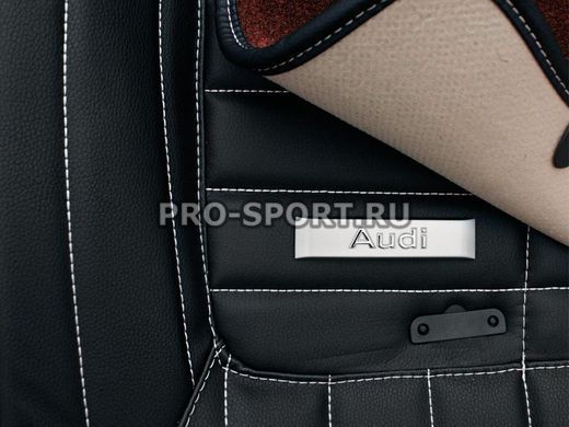 Коврики 3D VIP класса на липучках Audi A8L (Massage chair) `11+ г.в.
