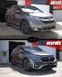 Передній бампер Honda CR-V 2016 р.в. у стиль 2021, Серый грунт (под покраску), Зовнішній тюнінг, Honda, Передний бампер, Требуется, Полипропилен, CR-V, Новое, На штатные места, CR-V 2016-