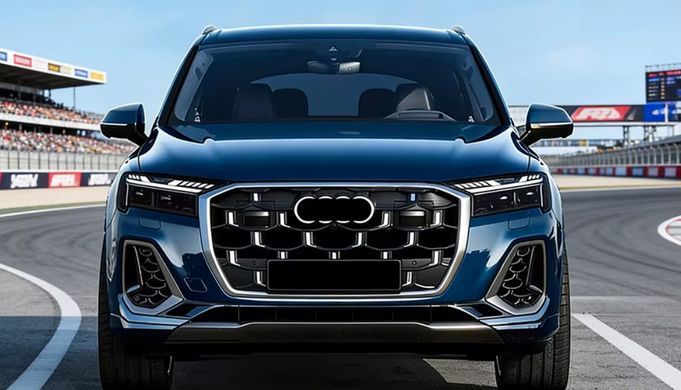 Передние тюнинг лед фары для Audi Q7 рестайлинг 2020-2025 г.в. Ауди ку7, Audi, Альтернативная оптика, Q7, Новое, На штатные места, Q7 (4M) 2015-