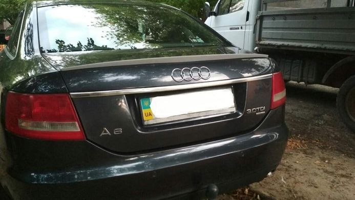 Спойлер багажника ( сабля, лип спойлер, утиный хвостик) Audi A6 C6 2004-2011 г.в. ABS пластик