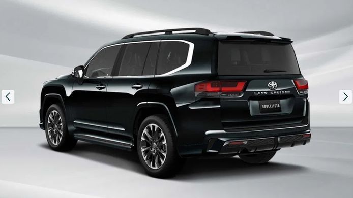 Тюнинг обвес накладки на бампера Toyota LC300 Land Cruiser 2021+ г.в. Modellista v2, Черный