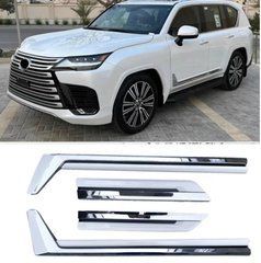 Молдинги на двери для Lexus LX600 2021+ г.в. Лексус ЛХ600