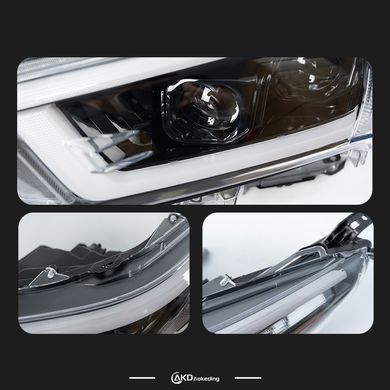 Передние тюнинг лед фары Toyota Hilux 2021+ г.в. Тойота Хайлюкс, Toyota, Альтернативная оптика, Новое, На штатные места
