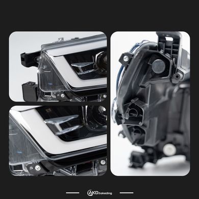 Передние тюнинг лед фары Toyota Hilux 2021+ г.в. Тойота Хайлюкс, Toyota, Альтернативная оптика, Новое, На штатные места