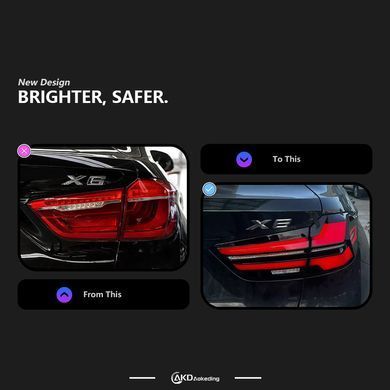 Задні лед ліхтарі BMW X6 F16  2013-2019 р.в. БМВ Х6 Ф16, BMW, Альтернативная оптика, X6, Новое, На штатные места, X6 (F16) 2014-