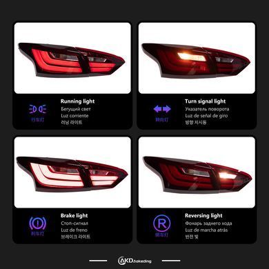 Задние тюнинг лед фонари Ford Focus 2012-2014 г.в. Форд Фокус, Ford, Альтернативная оптика, Focus, Новое, На штатные места, FOCUS III Sedan 2011-
