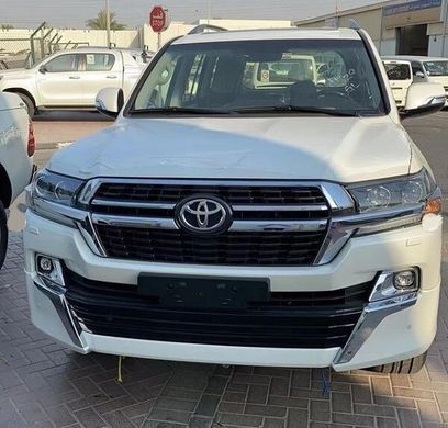 Накладки на бампер з решіткою радіатора Toyota LC200 Land Cruiser 2016-2020 р.в. стиль 2019, Зовнішній тюнінг, Toyota, Комплект обвеса, Не требуется, Полипропилен, Land Cruiser, Новое, На штатные места, Land Cruiser 200 2015-