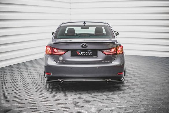 Накладка заднего бампера диффузор Lexus GS 2012-2015 г.в. Лексус ГС, Черный, Внешний Тюнинг, Lexus, Накладка на передний бампер, Не требуется, ABS-пластик, GS, Новое, На штатные места, GS (GRL1, GWL1) 2012-