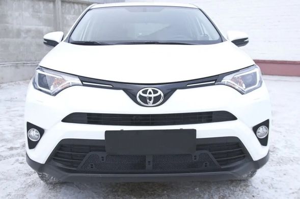 Защитная сетка решетки переднего бампера Toyota Rav4 2015+ г.в. Тойота Рав4