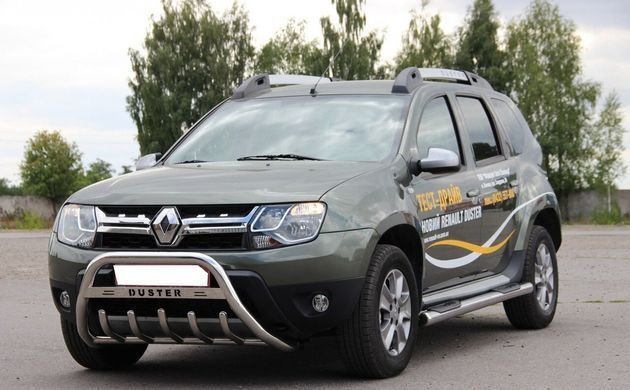Захист переднього бампера (кенгурятник, бугель, дуга) Renault Duster 2010-2017