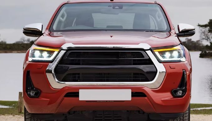Передние тюнинг лед фары Toyota Hilux 2021+ г.в. Тойота Хайлюкс, Toyota, Альтернативная оптика, Новое, На штатные места