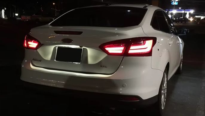 Задние тюнинг лед фонари Ford Focus 2012-2014 г.в. Форд Фокус, Ford, Альтернативная оптика, Focus, Новое, На штатные места, FOCUS III Sedan 2011-
