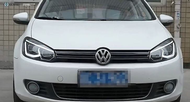 Передние лед фары Volkswagen Golf 6 2008-2014 г.в. Гольф 6, Оптика, Volkswagen, Альтернативная оптика, Golf, Новое, На штатные места, GOLF VI (5K1) 2008-2013