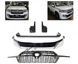 Накладки на бампер з решіткою радіатора Toyota LC200 Land Cruiser 2016-2020 р.в. стиль 2019, Зовнішній тюнінг, Toyota, Комплект обвеса, Не требуется, Полипропилен, Land Cruiser, Новое, На штатные места, Land Cruiser 200 2015-