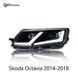 Передні лед фари для Skoda Octavia A7 2013-2017 г.в. Шкода Октавиа, Черный, Skoda, Альтернативная оптика, Octavia, Новое, На штатные места, OCTAVIA (5E3) 2012-