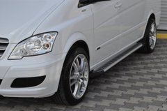 Боковые пороги площадка "Line" Mercedes Vito 639