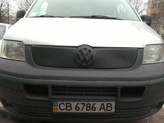 Зимова заглушка на решітку радіатора верхня матова Volkswagen T-5 2003-2010 р.в., Черный, Volkswagen, Не требуется, ABS-пластик, Transporter, Новое, На штатные места, TRANSPORTER T5 2003-, Накладки на решетку