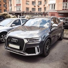 Передний бампер и задняя накладка Audi Q7 2015+ г.в. в стиле RS , Audi, Комплект обвеса, Требуется, Полипропилен, Q7, Новое, На штатные места, Q7 (4M) 2015-