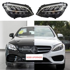 Передние лед фары Mercedes C-класс W205 2014-2020 г.в. Мерседес, Mercedes, Альтернативная оптика, C-Class, Новое, На штатные места, C-KLASSE (W205) 2013-