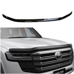 Дефлектор капота для Toyota LC300 Land Cruier 2021+ г.в., Черный