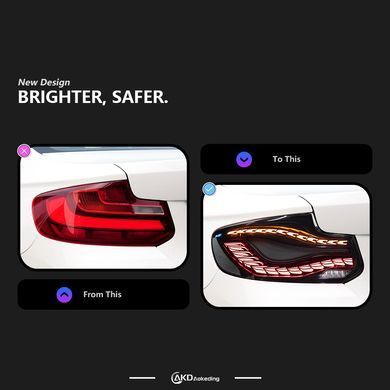 Задние тюнинг лед фары BMW 2-серии F22 F23 F44 F45 F46 M2, Внешний Тюнинг, BMW, Декоративные накладки, 2-Series, Новое, На штатные места