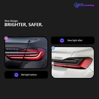 Задние лед фонари для BMW 7 серии G12 \ G11 2018-2021 г.в. БМВ Г11 \ Г12, BMW, Альтернативная оптика, 7-Series, Новое, На штатные места