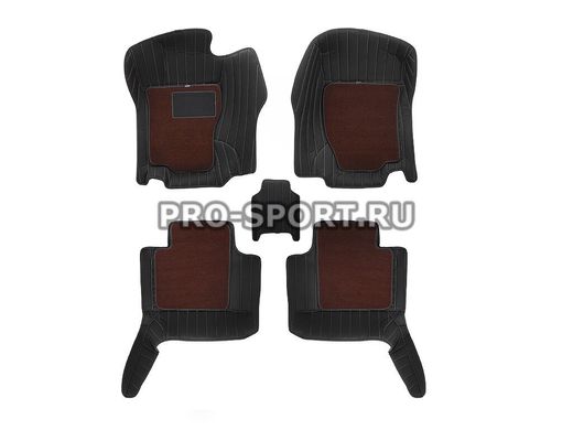 Коврики 3D VIP класса на липучках Mercedes Benz GL X164 2009-2012 г.в.