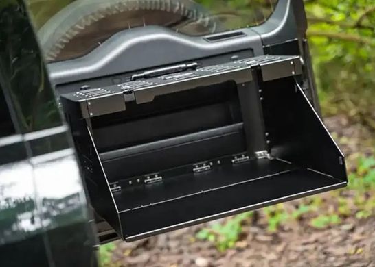 Стіл органайзер кришки багажника для Land Rover Defender 2020+, Черный, Land Rover, Алюминий, Defender, Новое, На штатные места