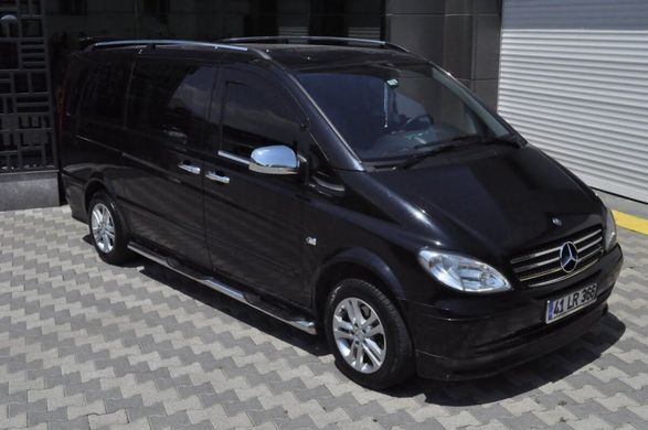 Боковые пороги труба Mercedes Viano 2004+ г.в. нержавейка