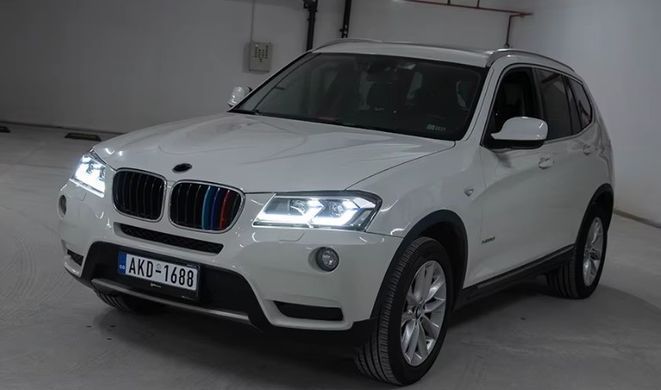 Передние тюнинг лед фары BMW X3 F25 дорестайлинг 2010-2013 г.в. БМВ Х3, BMW, Альтернативная оптика, Новое, На штатные места, X3 (F25) 2010-