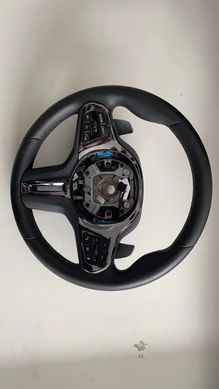 Спортивне кермо М-серії для BMW 3,5,7-серії X1 X2 X3 X5 X6, Черный, Деталі салону, BMW, Натуральная кожа, Новое, На штатные места