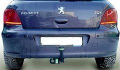 Прицепное устройство со сьемным крюком (Фаркоп) PEUGEOT 307 хетчбек 2001-09/2007 г.в.