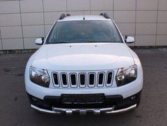 Защита переднего бампер (передний ус с зубами) Renault Duster 2010-2017 Рено дастер