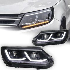Передние фары лед Volkswagen Tiguan 2007-2016 г.в. Тигуан, Внешний Тюнинг, Volkswagen, Альтернативная оптика, Tiguan, Новое, На штатные места, TIGUAN (5N_) 2007-