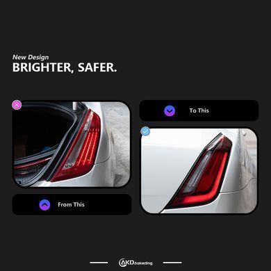 Задні лед фонарі Jaguar XJ 2012-2019 р.в. Ягуар, Jaguar, Альтернативная оптика, Новое, На штатные места