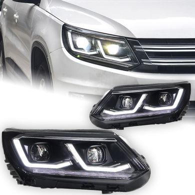 Передние фары лед Volkswagen Tiguan 2007-2016 г.в. Тигуан, Внешний Тюнинг, Volkswagen, Альтернативная оптика, Tiguan, Новое, На штатные места, TIGUAN (5N_) 2007-