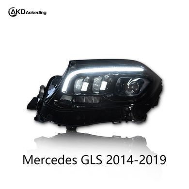 Передние лед фары для Mercedes-Benz GLS X166 2012-2018 г.в. Мерседес ГЛС, Mercedes, Альтернативная оптика, Новое
