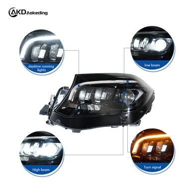 Передние лед фары для Mercedes-Benz GLS X166 2012-2018 г.в. Мерседес ГЛС, Mercedes, Альтернативная оптика, Новое
