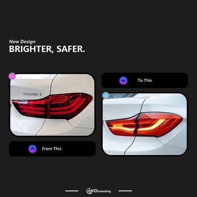 Задні льод ліхтарі BMW 5 серії GT 2014-2017 р.в. БМВ ГТ, BMW, Альтернативная оптика, Новое, На штатные места