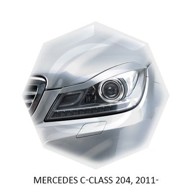 Реснички на фары Mercedes C-class 204, 2011+ г.в.